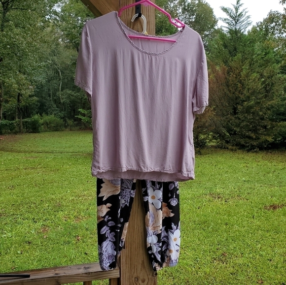 Lavender & Floral Pajama Set - Medium - Picture 2 of 7